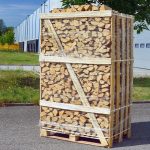 Brennholz Birke 25 cm – 1,8 Raummeter auf Palette, kammergetrocknet & ofenfertig – Handgespalten