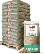 TotalEnergies Holzpellets Premium – 975 kg (65 x 15 kg Säcke) – Effizient